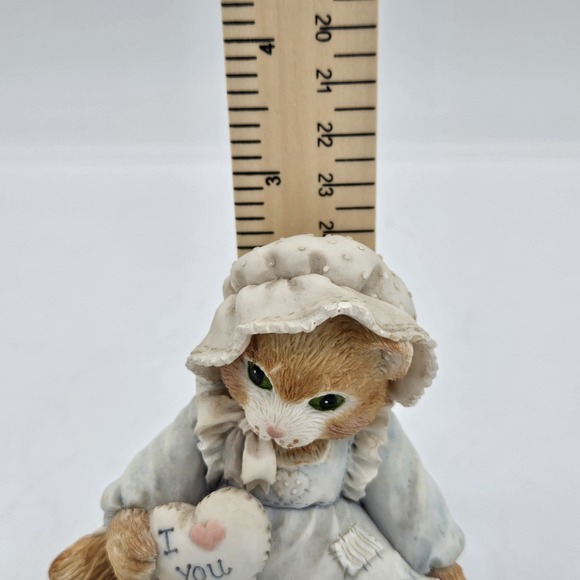 Calico Kittens "Love Is The Heart Of Friendship" Cat With Heart  1993 Vintage‎ - Picture 5 of 5